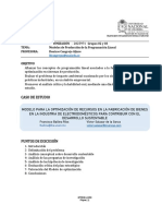 CASO de ESTUDIO - Modelo de Producciòn Sustentable