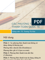 Chuong VI - Các Phương Thức Thanh Toán Quốc Tế