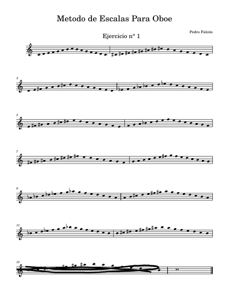 Escalas Oboe PDF