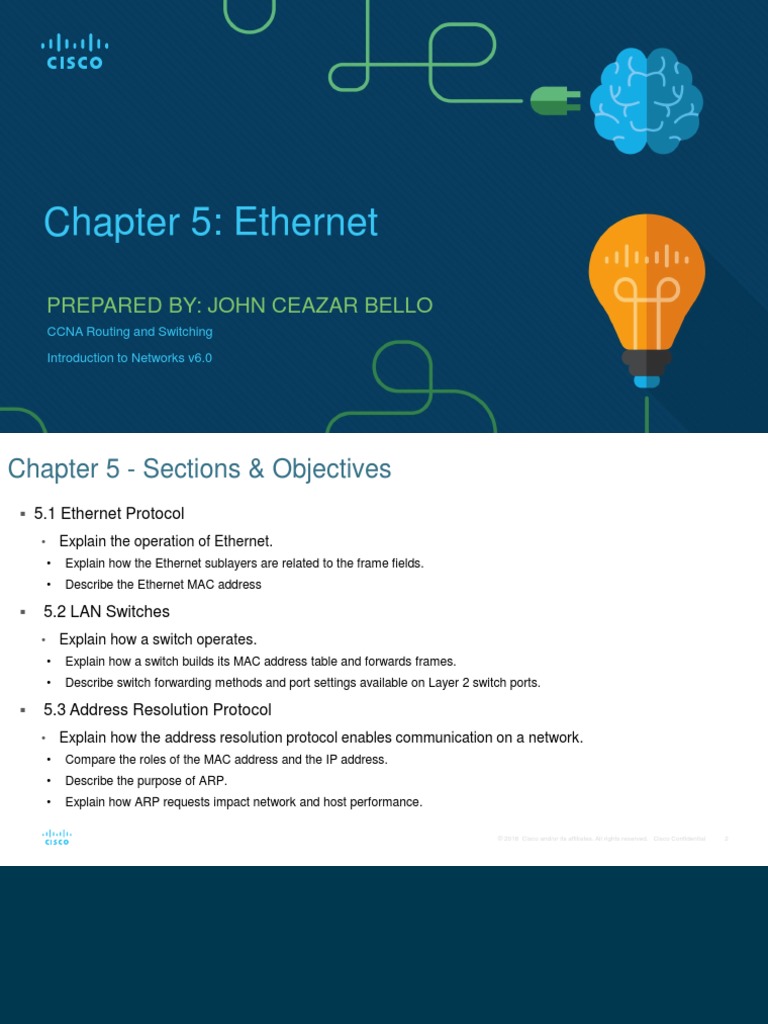 Net102 Chapter5ethernet Pdf Network Switch Computer Network