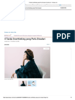 4 Tanda Overthinking Yang Perlu Disadari Halaman All