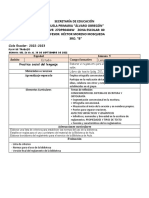 Planeación 3° de primaria, Sem 5, 2022