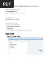 How To Create LSMW With Bapi Method To Create Purchase Order