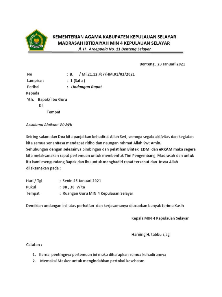 Contoh Undangan 2 | PDF