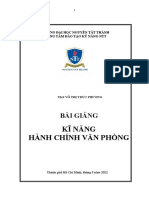 Giáo Trình Kĩ Năng Hành Chính Văn Phòng