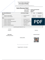 Kartu Rencana Studi: Universitas Ekasakti