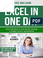 Create and Learn Excel in One Day