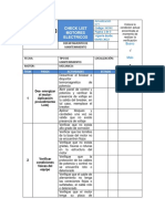 Check List Motores Corrugado