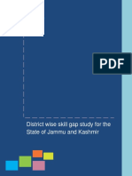 NSDC-JNK 2013 District Wise Skill Gap Report