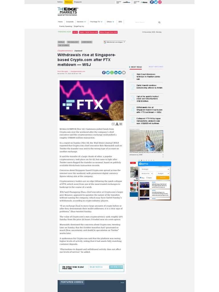 WWW Theedgemarkets Download Free PDF The Wall Street Journal E