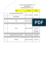 Jadwal Daftar Ulang