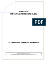 Sop Karyawan Meninggal Dunia