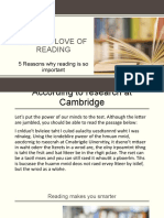 FOR THE LOVE OF READING - PPTM