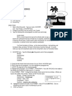 Word Processing Activity 3: What You Will Practice or Learn: 1) Font Effects 2) Alignment 3) Line Spacing 4) Numbering