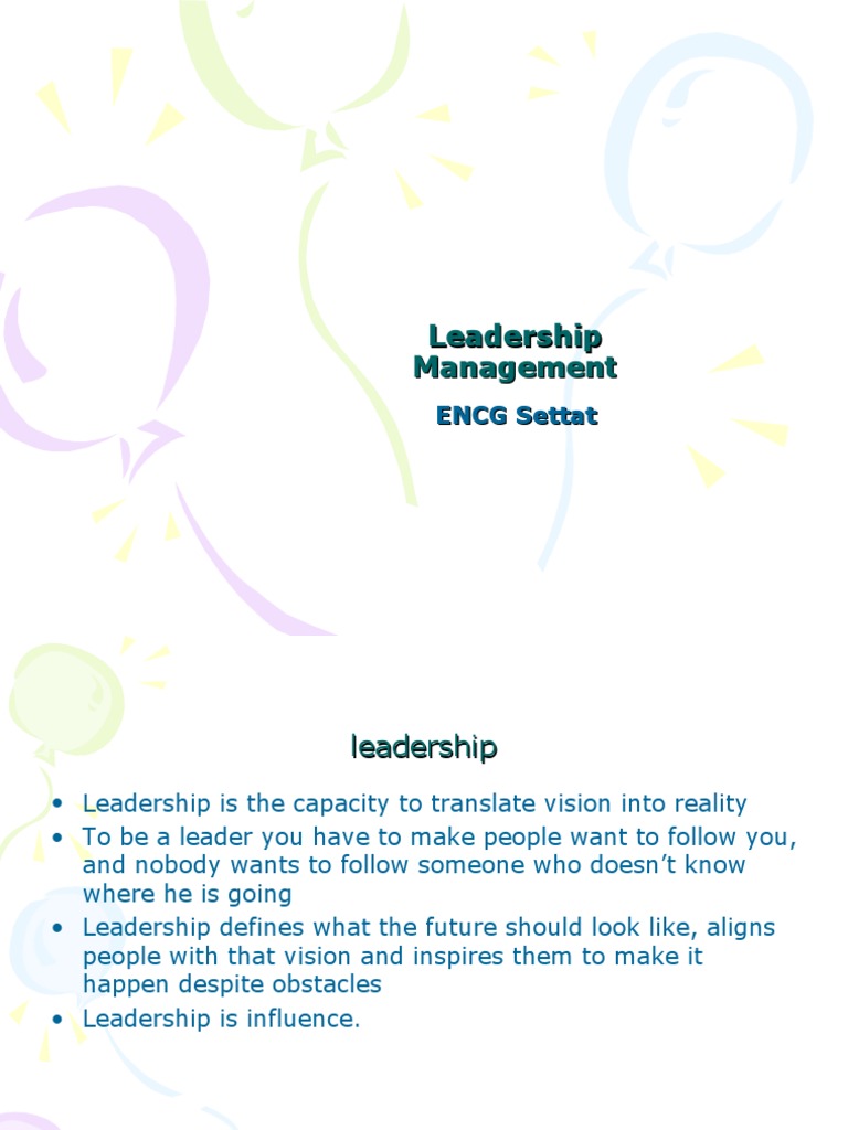 Leadership | PDF | Leadership | Goal
