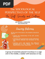 The Sociological Perspectives of The Self PPT