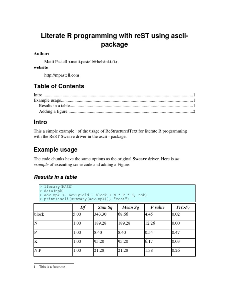 Ascii Example | PDF