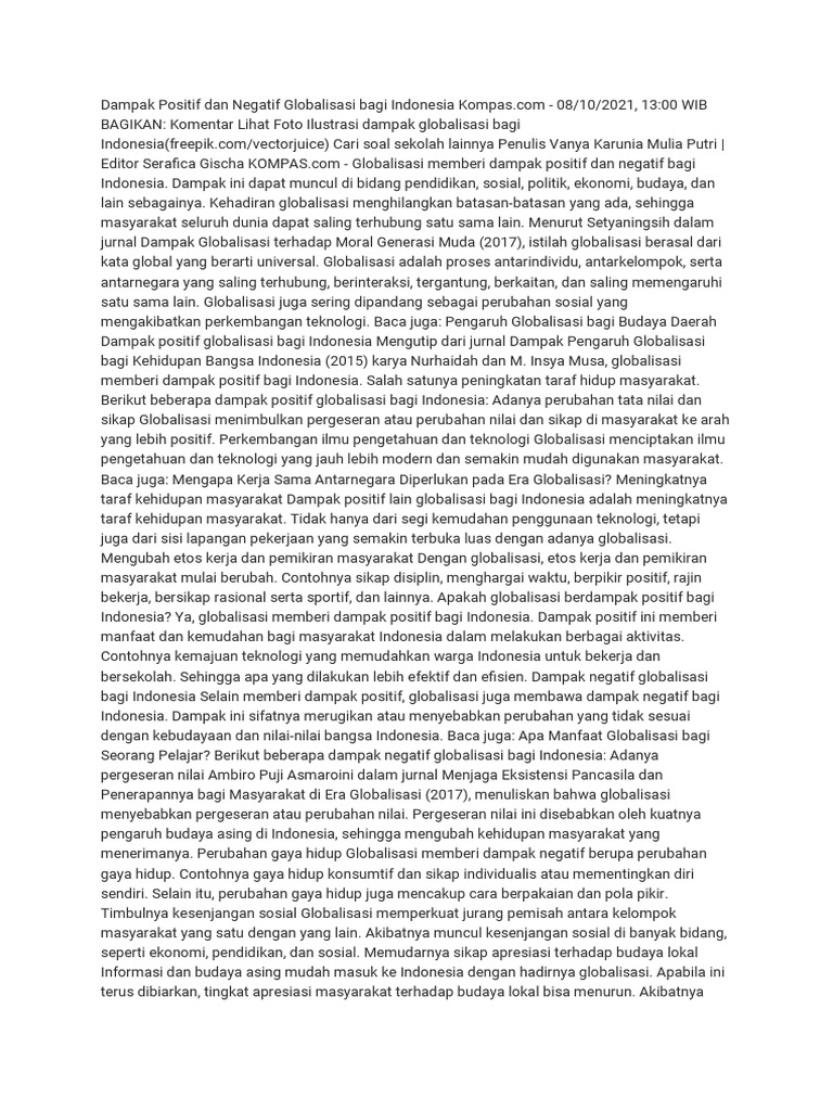 Makalah globalisasi saat ini pdf