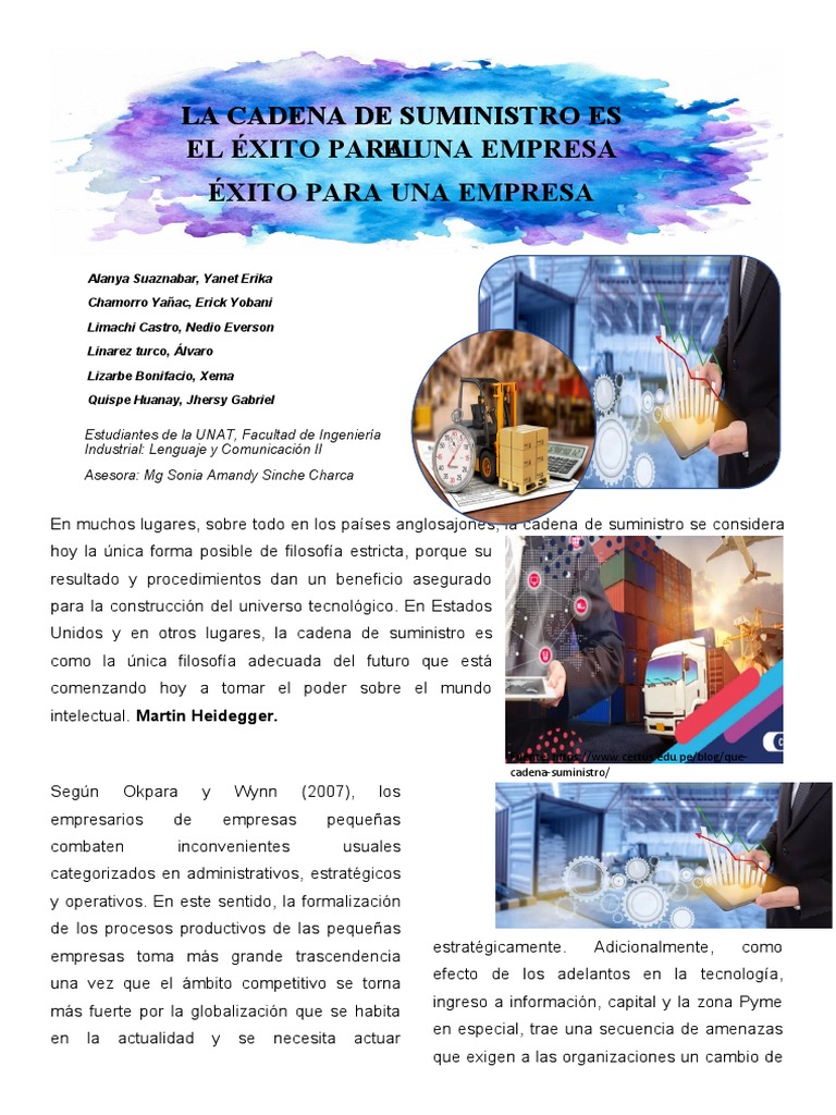 Eficiencia en la Cadena de Suministro PYME | PDF | Logística | Business