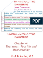 4.1 and 4.2 Tool Wear Mechanism and Types of Tool Damage