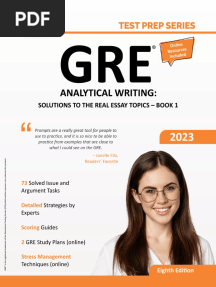 GRE Analytical Writing Book1 - 2023 Sample