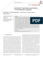 The Content and Determinants of Greenhouse Gas Emissiondisclosure Evidence From Indonesian Companies