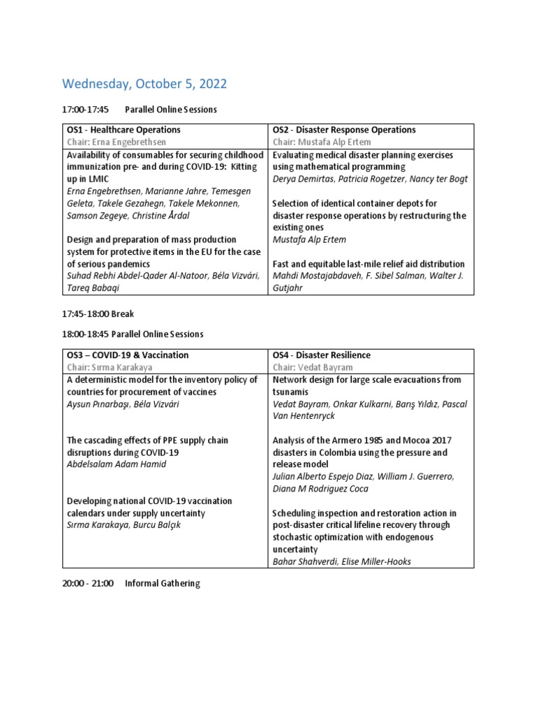 Conference program pdf