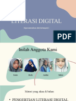 Literasi Digital: Dipresentasikan Oleh Kelompok 1