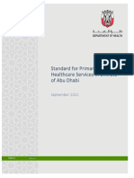 DOH Standard For Primary Healthcare in The Emirate of Abu Dhabi