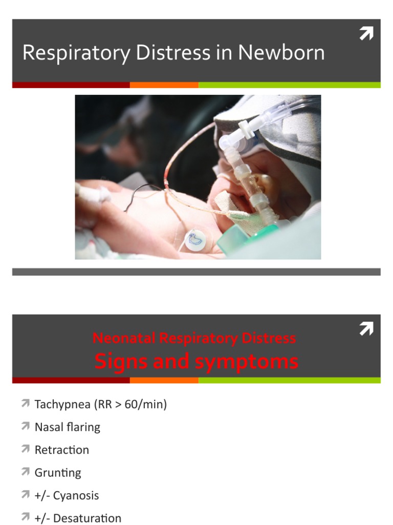 Neonatal Respiratory Distress Overview | PDF | Medicine | Respiratory ...