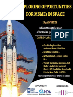 Exploring Opportunities For MSMEs in Space - 24july2022 - 10am