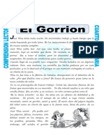 Ficha El Gorrion para Cuarto de Primaria