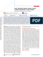 A-Phapale Et Al Untargeted Metabolomics Workshop Report Quality Control