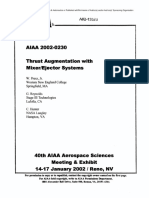 Thrust Augmentation With Ejectore Systems