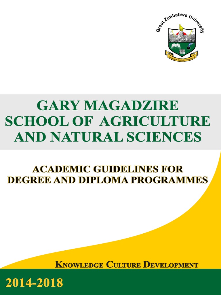 GZU Prospectus School of Agriculture and Natural Sciences NET | PDF