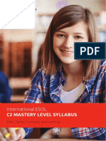 C2 ESOL Syllabus for Mastery Level Skills, Topics, Functions and Grammar