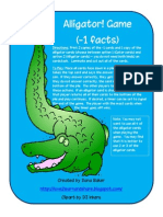Alligator! Game (-1 Facts) : Created by Dana Baker