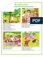 Picture Story The Picnic Oneonone Activities Picture Stories Writing Creati - 136214