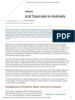 Ethylene Glycol Toxicosis in Animals - Toxicology - MSD Veterinary Manual