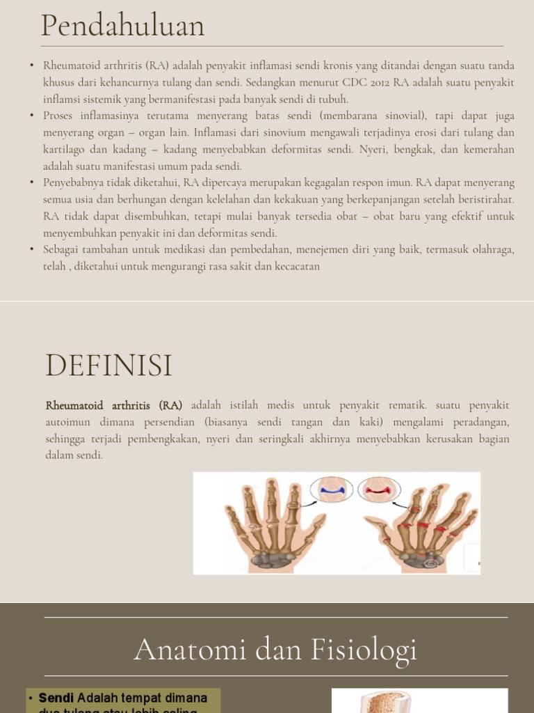 Tanda dan Diagnosis Rheumatoid Arthritis | PDF | Sains & Matematika
