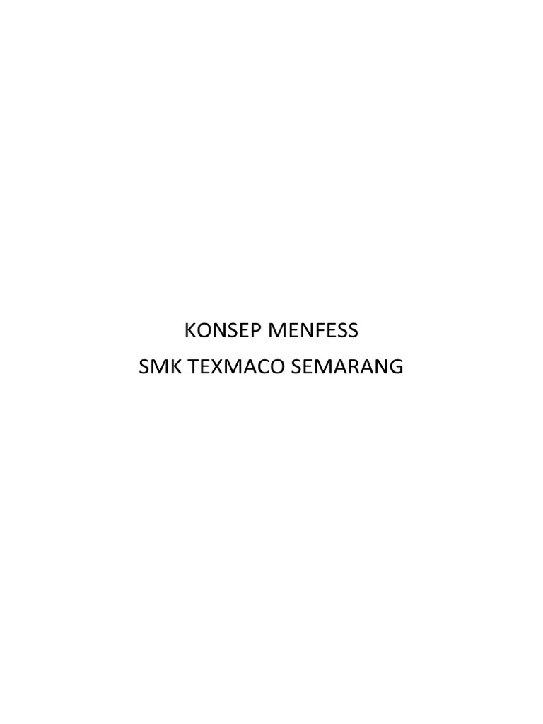 Panduan Menfess untuk SMK Texmaco | PDF | Karier & Perkembangan ...