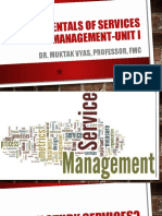 Unit 1 Fundamentals of Services Management