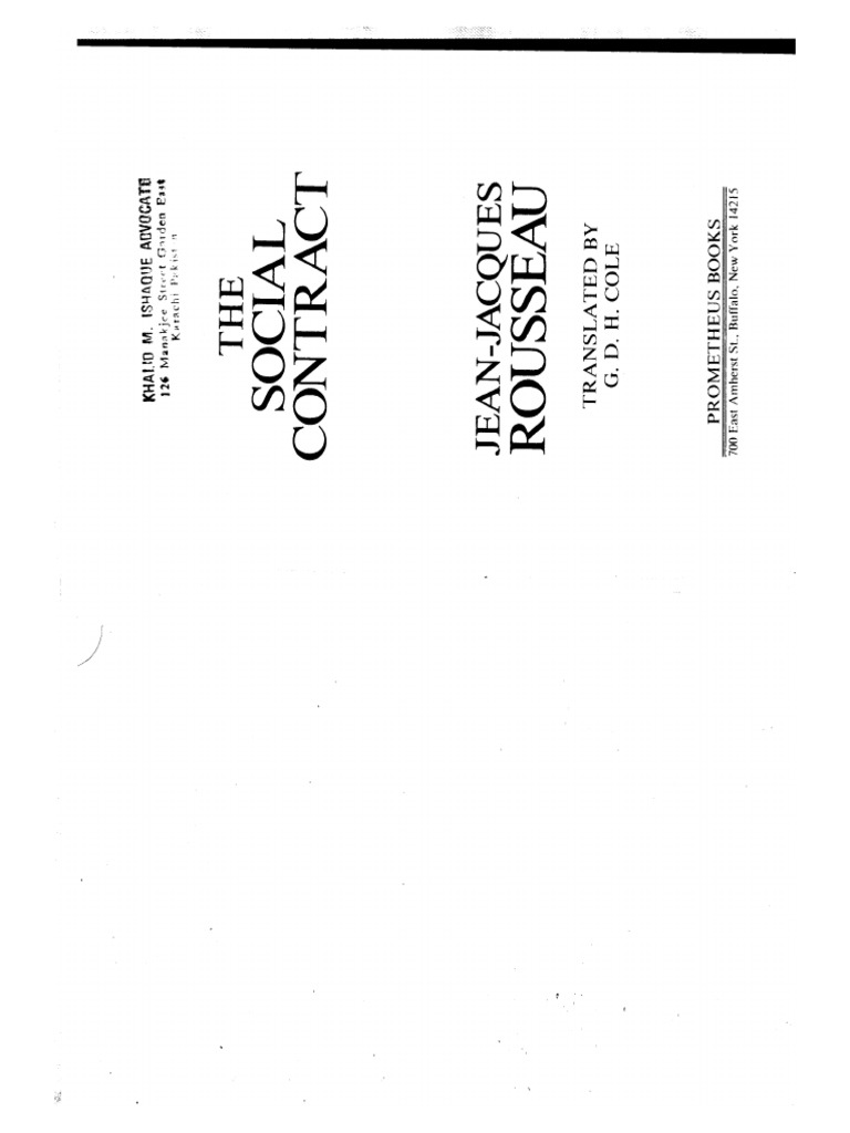 Rousseau PDF
