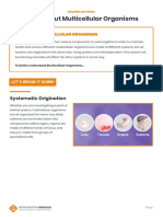 Multicellular Organisms Reading Material Grades 6 8 PDF