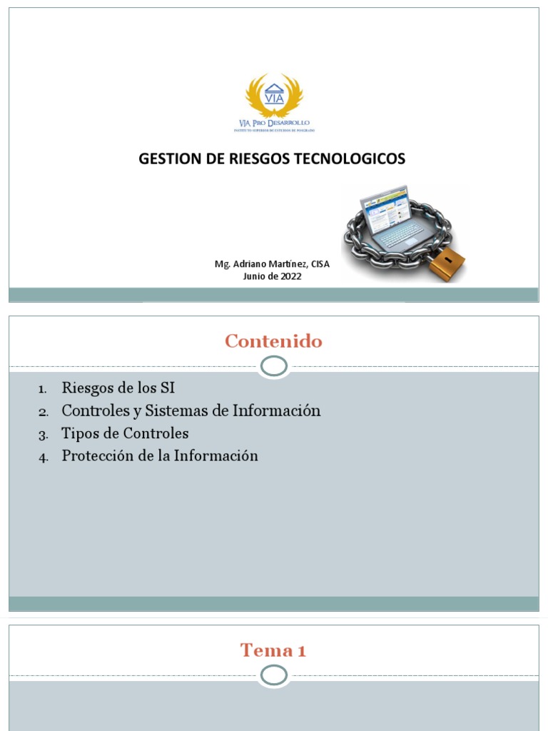 Gestión de Riesgos Tecnológicos en TI | PDF | Riesgo | Seguridad