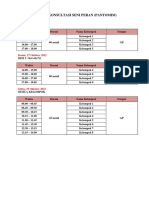 Schedule Seni Peran