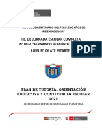 Plan de Tutoría