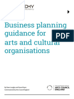 Business Planning Guidance For Arts and Cultural Organisations