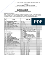 Surat Mandat Kafilah Tanjung Redeb 2022