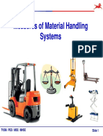 Measures of Material Handling Systems: TVSM / Ped / Mse / Mhse Slide 1
